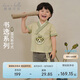 戴維貝拉男童五分褲套裝寶寶國風(fēng)漢服兩件套夏裝兒童衣服
