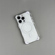 韻寧 適用iPhone16promax手機(jī)殼四角防摔新款蘋(píng)果15pro磁吸充電14plus透明背板13pro高級(jí)感男女保護(hù)套 經(jīng)典白-四角防摔-高透磁吸殼 iPhone16Pro