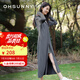 OhSunny防曬衣女長(zhǎng)款女神透氣防曬服戶外運(yùn)動(dòng)風(fēng)衣外套薄 隕石灰-長(zhǎng)款 M