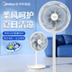 美的（Midea）電風扇落地扇 家用風扇落地臺式立式電風扇宿舍臥室風扇桌面小風扇臺地立3用輕音節(jié)能大風力電風扇 【柔風助眠】7葉勁風落地扇