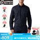 5.11（TACTICAL SERIES ）戰(zhàn)術(shù)襯衫男休閑彈力衫 511戶外耐磨翻領(lǐng)襯衫抗污襯衣72543 深藍長袖（有彈力4口袋#72543） M