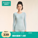 全棉時(shí)代【丁禹兮推薦】保暖內(nèi)衣男女士秋衣秋褲套裝情侶打底中厚彈力