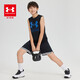 安德瑪（Under Armour）童裝男童吸濕速干針織運動(dòng)背心兒童籃球服訓練上衣 黑色 150 【尺碼偏小，按正常拍大一碼】
