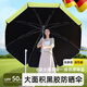 川布德國(guó)黑膠遮陽傘戶外庭院傘太陽傘大號(hào)擺攤專用雨傘沙灘長(zhǎng)柄傘廣告 白色四腳底座【便捷款】