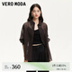 VEROMODA襯衫女2025夏季新款含棉字母刺繡提花寬松上衣325205034 厥歐棕色 S