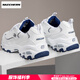 斯凱奇（Skechers）女鞋夏季2025新款經(jīng)典小白鞋透氣熊貓鞋運動休閑鞋厚底增高老爹鞋 冰白藍(lán)/復(fù)古小白熊/主推 曬圖返10 38