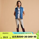 迪卡儂兒童馬甲保暖背心坎肩運(yùn)動(dòng)馬夾外套內(nèi)搭秋男童馬術(shù)FOU 元?dú)馑{(lán) 155 (15歲）
