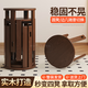 啟勵實(shí)木凳子家用可疊放疊疊樂(lè )凳子組合凳餐桌圓凳椅子堆疊凳客廳板凳 【胡桃色】實(shí)木四件套