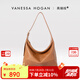VANESSA HOGAN【張雅欽同款】VH女包欣冉hobo包頭層植鞣牛皮質(zhì)感斜挎腋下單肩包