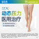 舒爾美 靜脈曲張彈力襪醫(yī)用輔助治療型男女中長筒血栓淋巴水腫術(shù)后孕婦 長筒肉色露趾【全新升級】 二級壓力值【M碼】