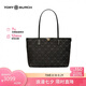 托里.伯奇（TORY BURCH）T Monogram經(jīng)典印花拉鏈開合小號(hào)托特包 七夕禮物