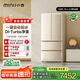 小吉（MINIJ）【買大送小】508L機皇法式復(fù)古冰箱奶油風(fēng)高顏值客廳冰箱一級能效1小時自動制冰BCD-JF508B1F02