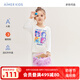 愛(ài)慕兒童校服神器遠(yuǎn)紅外升溫兒童保暖內(nèi)衣男女童中厚秋褲變形金剛小馬寶莉 女孩上衣-白底AK172A641 130