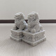 石雕石頭青石小石獅子擺件一對雕刻門(mén)口看門(mén)鎮宅家用庭院石獅 精刻石獅子一對