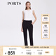 PORTS寶姿早春新品女裝九分休閑褲ALD8P001PWQ076 黑色 XS (2)