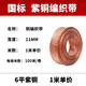 紫銅編織帶接地線(xiàn)軟連接扁銅線(xiàn)6/10/25/50平方裸線(xiàn)導電帶鍍錫 國標-6平方/1米-紫銅