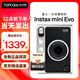 富士（FUJIFILM）立拍立得instax mini EVO拍立得相機(jī)升級(jí)款 mini evo七夕禮物一次成像相機(jī)復(fù)古 mini EVO黑色 官配（不含相紙）
