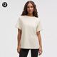 lululemon丨All Yours 女士棉混紡 T 恤 LW3INSS 淺象牙白 M