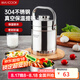美廚（maxcook）304不銹鋼保溫飯盒提鍋 真空保溫桶學(xué)生便當(dāng)盒便攜式飯盒 MCB-2.0
