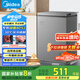 美的（Midea）100升小冰柜家用冷藏冷凍兩用一級(jí)節(jié)能-30度速凍茶葉保鮮柜小型冷柜冰箱BD/BC-100KMF(E)國(guó)家補(bǔ)貼