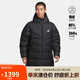 耐克NIKE羽絨服男長款保暖WR 650-D FLD PARKA外套FB8180-010黑L