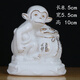 陶瓷猴子擺件招財(cái)補(bǔ)角風(fēng)水瓷器十二生肖靈猴吉祥物客廳辦公室工藝 款式一 無底座 白瓷描金