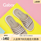 GABOR德國嘉步63752拖鞋  2025春夏新款涼拖厚底拼接通勤拖鞋一字型 銀色 39