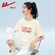 回力（Warrior）100%純棉寬松短袖t恤女2026夏季圓領(lǐng)可愛(ài)百搭打底衫時(shí)尚休閑上衣