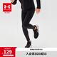 安德瑪（Under Armour）童裝大童緊身褲活動訓(xùn)練褲男童透氣高彈力兒童運動褲243111160 黑色 140