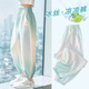 優(yōu)優(yōu)1點（Yoyo one）女童運(yùn)動褲夏季2025新款冰絲薄款防蚊褲兒童速干褲子女孩大童夏裝 22022藍(lán)色 150 150cm