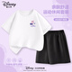 迪士尼兒童運(yùn)動(dòng)套裝2025夏季新款透氣女童速干短袖t恤休閑百搭男童短褲