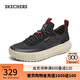斯凱奇（Skechers）男鞋時尚百搭輕質(zhì)回彈厚底緩震休閑運動鞋210903 黑色/BLK 39.5