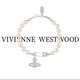 VVIENNE WESTLOCK【專柜正品】順豐包郵薇薇安西太后土星珍珠別針手鏈禮物送女友 銀色別針珍珠手鏈