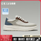 德賽（DESAI）【打孔透氣】夏季新款輕薄不悶腳厚底增高小白鞋通勤簡約百搭男鞋 百杏 40