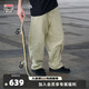 VISION STREET WEAR官方  美式經(jīng)典復(fù)古寬松闊腿褲水洗牛仔長褲男女多色新款 沙礫色 M