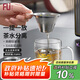 富光·嘉（FU）茶杯高硼硅玻璃杯茶水分離帶蓋泡茶水杯男士個人專用高檔喝茶杯子