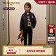 Teenie Weenie Kids小熊童裝24秋季款男女童英倫復(fù)古學(xué)院風(fēng)棉服外套 藏青色 130cm