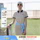 哈吉斯（HAZZYS）女裝 夏季女士【宋佳明星同款】PHIZ系列拼色POLO裙女 灰色GE (160/84A 38) M