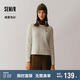 森馬（Semir）森柔毛衫|毛衣女絞花溫柔寬松2024冬圓領刺繡套頭衫109724107002