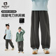 小豬班納兒童褲子春秋季2025新款男女童時(shí)尚撞色休閑褲大童運動(dòng)薄款長(cháng)褲秋