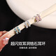 DAISY DREAM高級感鋯石素圈耳圈女款小眾設計感超閃耳環(huán)氣質(zhì)養耳洞耳釘耳飾品 藍色鋯石耳圈【一對】