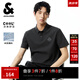 杰克·瓊斯（JACK&JONES）男裝25年精致虎頭刺繡涼感短袖polo衫男士夏季商務(wù)半袖翻領(lǐng)T恤 黑砂色E44 M