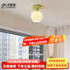 鹿屋網(wǎng)紅鈴蘭花過道走廊燈2025年新款奶油風(fēng)陽臺(tái)燈入戶燈玄關(guān)燈小吊燈 普通款綠色A款【15CM】三色 5瓦