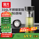 富光玻璃杯泡茶杯子水杯高硼硅耐高溫雙層男士茶水分離大容量生日禮物