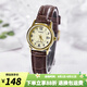卡西歐（CASIO）手表女  時尚簡約 指針防水 學(xué)生七夕送女友情人節(jié)禮物 LTP-V002GL-9B
