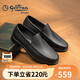 金利來（goldlion）男鞋商務(wù)休閑鞋舒適輕質(zhì)透氣時尚皮鞋596830193ALB-黑色-40碼