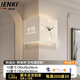 IENKI德國品牌客廳轉(zhuǎn)角時(shí)鐘萬年歷電子鐘2025新款雙面創(chuàng)意壁燈拐角掛鐘 奶油白遙控開關(guān)+充電款-送充電寶 16英寸