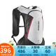 薩洛蒙（Salomon）男女款戶外運動雙肩包8L徒步裝備登山水袋包CROSS 8 C21855-白色/黑色 均碼