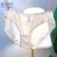 夏娃秘語(yǔ)內(nèi)褲女純欲風(fēng)法式薄款透氣舒適中腰性感蕾絲三角內(nèi)褲 膚色 (E037) 1條 L
