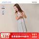 愛慕兒童（AIMER KIDS）莫代爾甜美兒童睡衣女童睡裙短袖吊帶裙子中大童可外穿成人可穿 熊熊樂園AK144E531 170